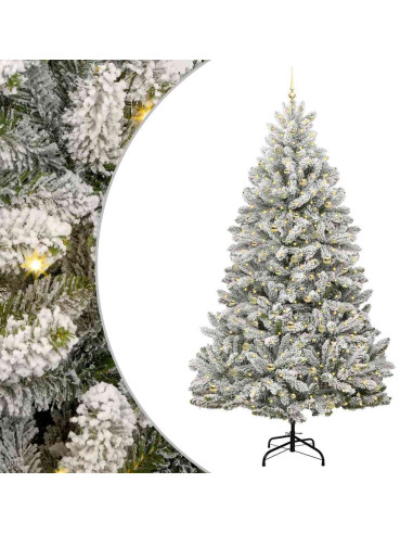 Albero di Natale artificiale con 300 LED Verde e Bianco 300 cm