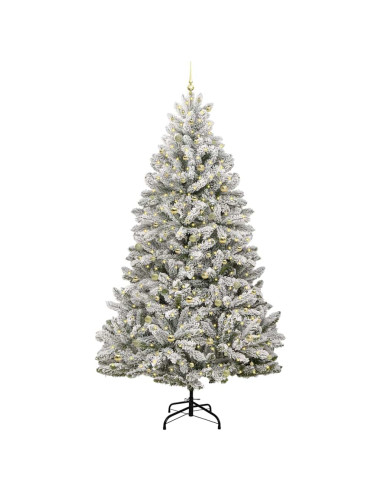 Albero di Natale artificiale con 300 LED Verde e Bianco 300 cm