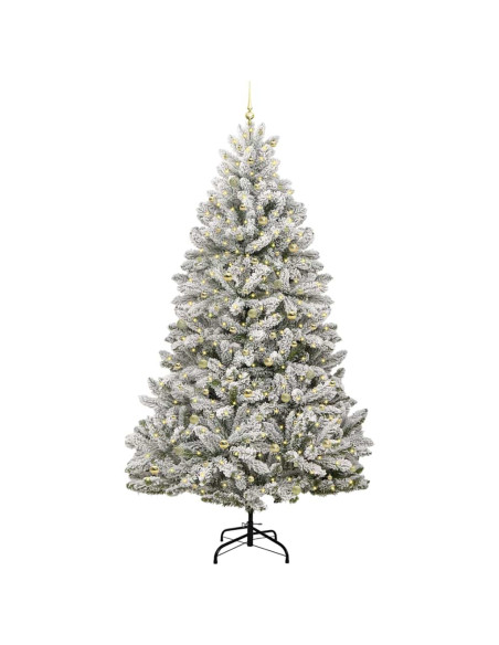 Albero di Natale artificiale Verde e Bianco 300 cm