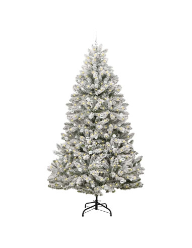 Albero di Natale artificiale Verde e Bianco 300 cm