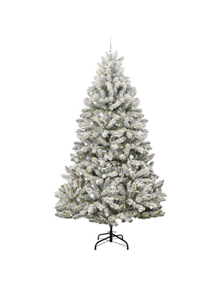 Albero di Natale artificiale con 300 LED Verde e Bianco 300 cm