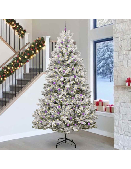 Albero di Natale artificiale Verde e Bianco 300 cm