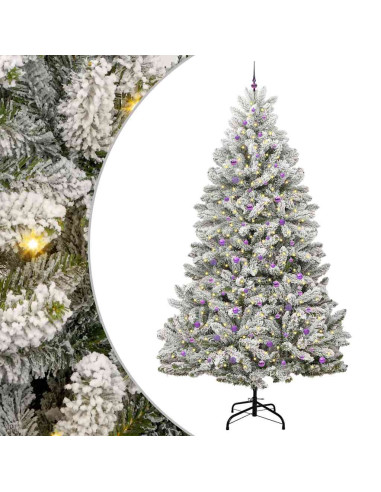 Albero di Natale artificiale Verde e Bianco 300 cm