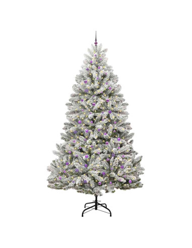Albero di Natale artificiale Verde e Bianco 300 cm
