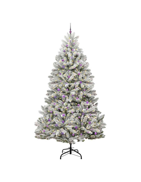 Albero di Natale artificiale Verde e Bianco 300 cm