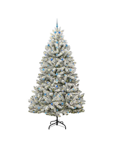 Albero di Natale artificiale Verde e Bianco 300 cm