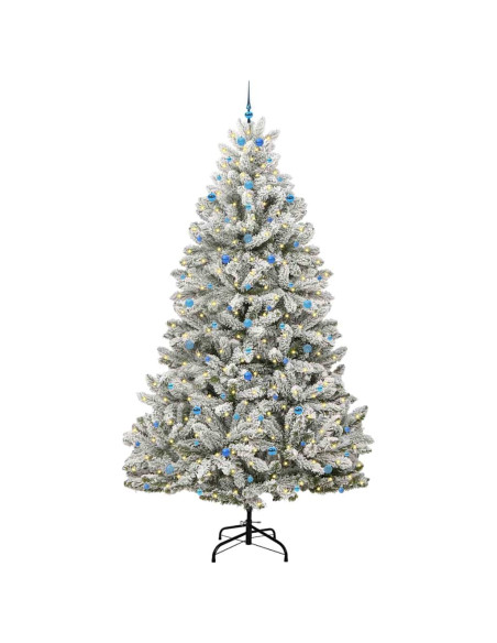 Albero di Natale artificiale Verde e Bianco 300 cm