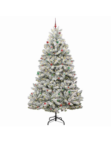 Albero di Natale artificiale Verde e Bianco 300 cm