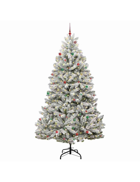 Albero di Natale artificiale Verde e Bianco 300 cm