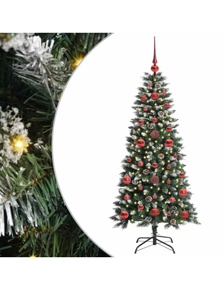 Albero di Natale artificiale con 150 LED Verde 50 x 50 x 120 cm