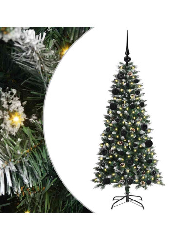 Albero di Natale artificiale con 150 LED Verde 50 x 50 x 120 cm