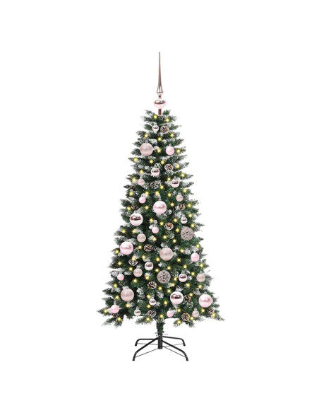 Albero di Natale artificiale con 150 LED Verde 50 x 50 x 120 cm