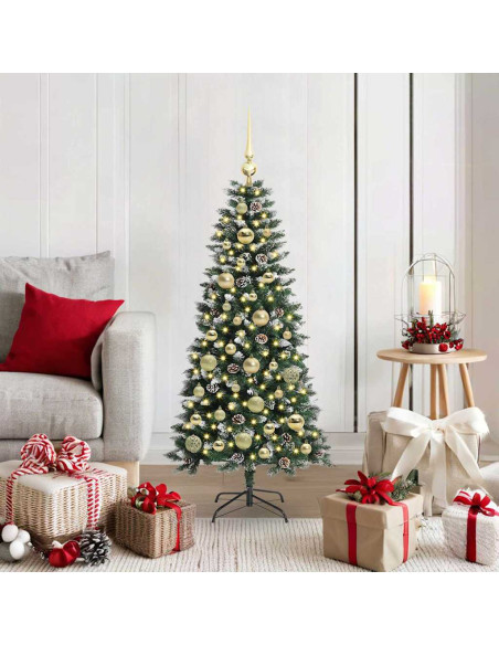 Albero di Natale artificiale con 150 LED Verde 50 x 50 x 120 cm