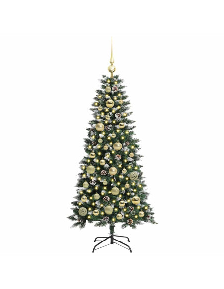 Albero di Natale artificiale con 150 LED Verde 50 x 50 x 120 cm