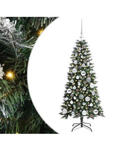 Albero di Natale artificiale con 150 LED Verde 50 x 50 x 120 cm