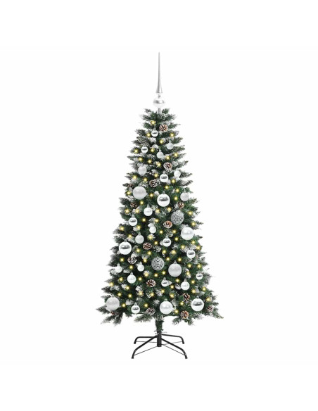 Albero di Natale artificiale con 150 LED Verde 50 x 50 x 120 cm