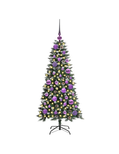 Albero di Natale artificiale con 150 LED Verde 50 x 50 x 120 cm