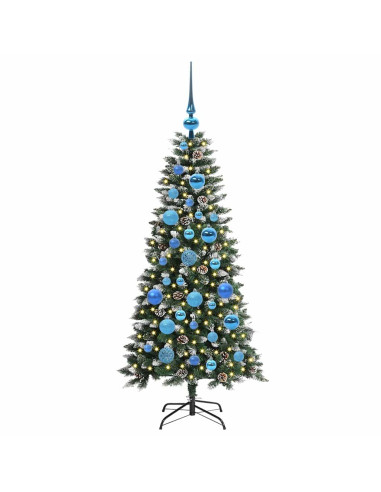 Albero di Natale artificiale con 150 LED Verde 50 x 50 x 120 cm