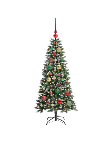 Albero di Natale artificiale con 150 LED Verde 50 x 50 x 120 cm