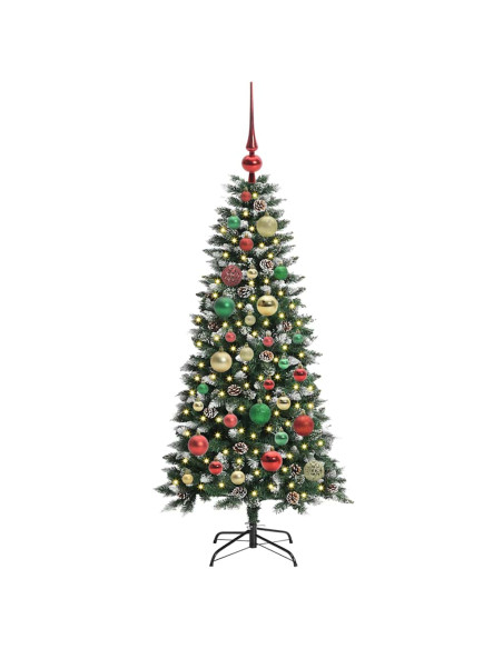 Albero di Natale artificiale con 150 LED Verde 50 x 50 x 120 cm