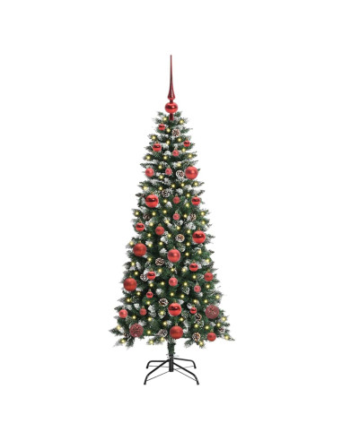 Albero di Natale artificiale con 150 LED Verde 66 x 66 x 150 cm