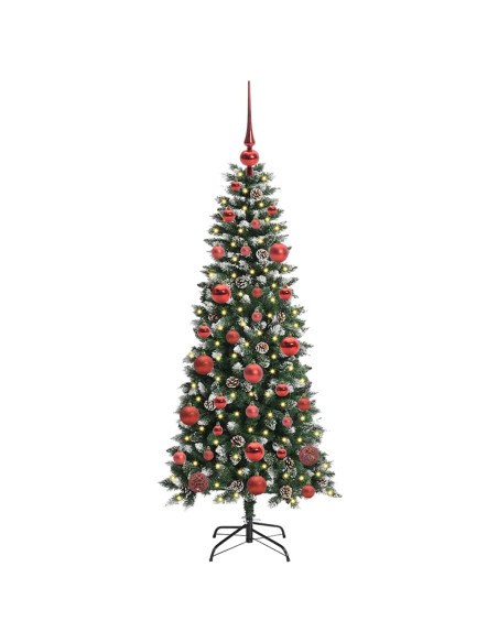 Albero di Natale artificiale con 150 LED Verde 66 x 66 x 150 cm