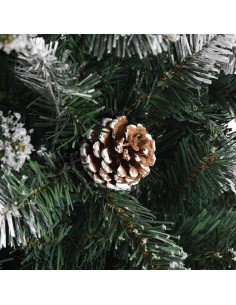 Albero di Natale artificiale con 150 LED Verde 66 x 66 x 150 cm 2