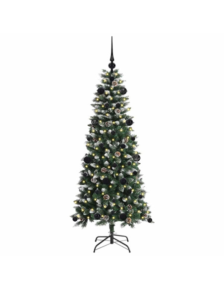 Albero di Natale artificiale con 150 LED Verde 66 x 66 x 150 cm