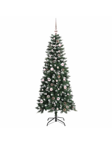 Albero di Natale artificiale con 150 LED Verde 66 x 66 x 150 cm