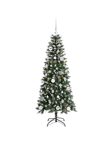 Albero di Natale artificiale con 150 LED Verde 66 x 66 x 150 cm