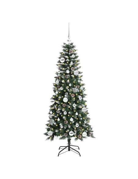 Albero di Natale artificiale con 150 LED Verde 66 x 66 x 150 cm