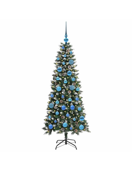 Albero di Natale artificiale con 150 LED Verde 66 x 66 x 150 cm