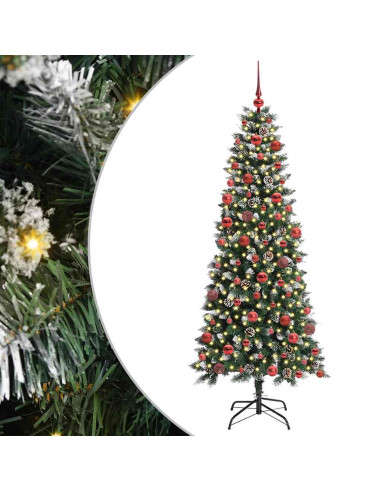 Albero di Natale artificiale con 300 LED Verde 76 x 76 x 150 cm