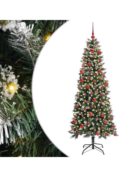 Albero di Natale artificiale con 300 LED Verde 76 x 76 x 150 cm