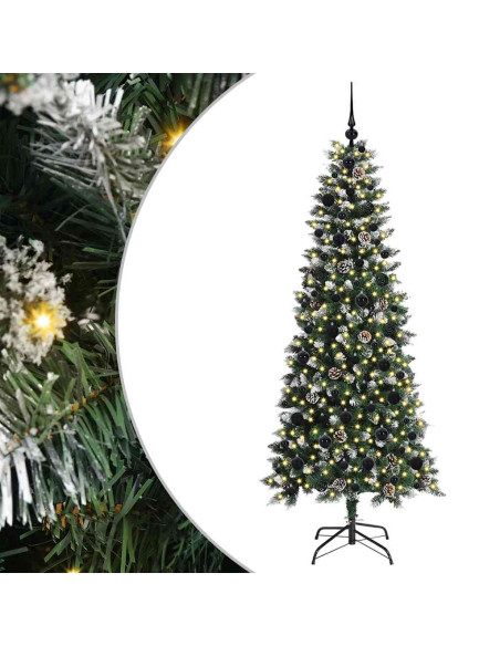 Albero di Natale artificiale con 300 LED Verde 76 x 76 x 150 cm