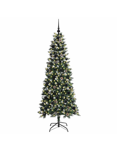 Albero di Natale artificiale con 300 LED Verde 76 x 76 x 150 cm