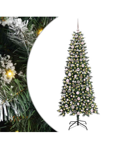 Albero di Natale artificiale con 300 LED Verde 76 x 76 x 150 cm
