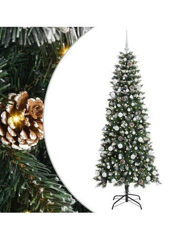 Albero di Natale artificiale con 300 LED Verde 76 x 76 x 150 cm