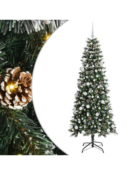 Albero di Natale artificiale con 300 LED Verde 76 x 76 x 150 cm