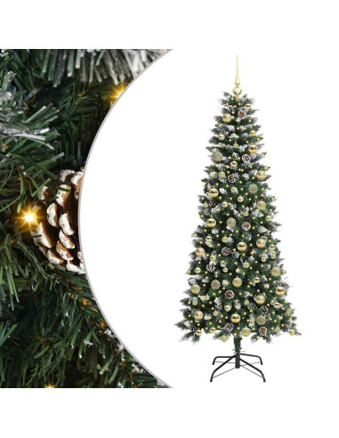Albero di Natale artificiale con 300 LED Verde 76 x 76 x 150 cm