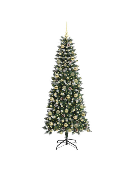 Albero di Natale artificiale con 300 LED Verde 76 x 76 x 150 cm