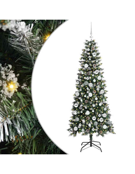 Albero di Natale artificiale con 300 LED Verde 76 x 76 x 150 cm