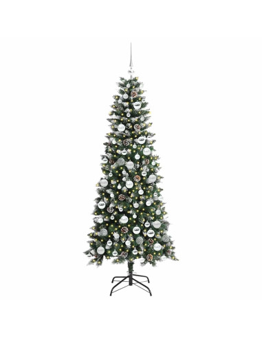 Albero di Natale artificiale con 300 LED Verde 76 x 76 x 150 cm