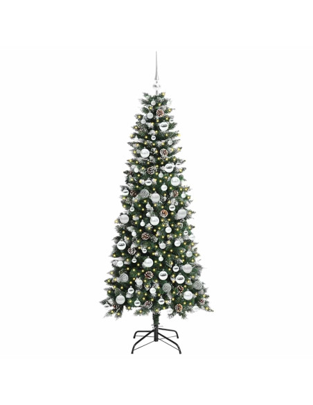 Albero di Natale artificiale con 300 LED Verde 76 x 76 x 150 cm