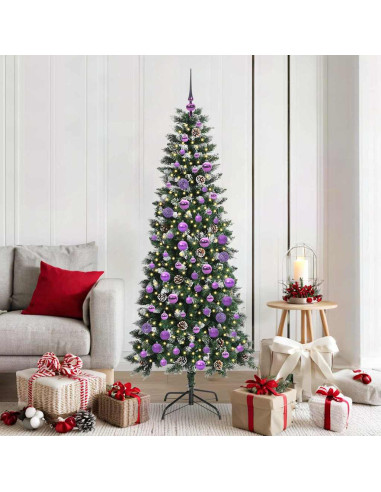 Albero di Natale artificiale con 300 LED Verde 76 x 76 x 150 cm
