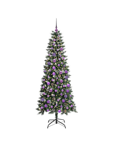 Albero di Natale artificiale con 300 LED Verde 76 x 76 x 150 cm
