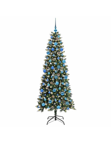 Albero di Natale artificiale con 300 LED Verde 76 x 76 x 150 cm