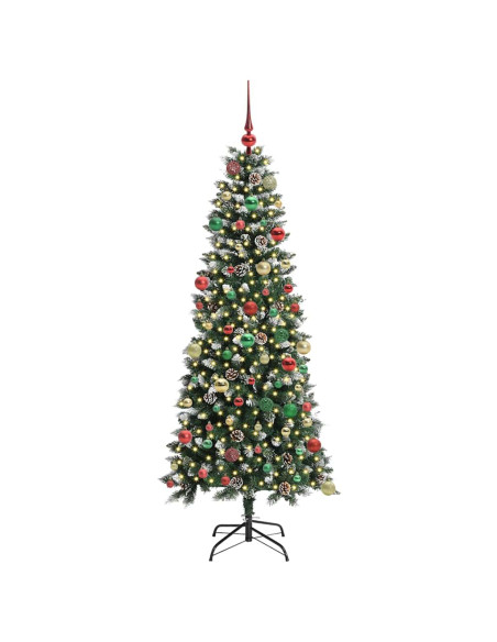 Albero di Natale artificiale con 300 LED Verde 76 x 76 x 150 cm