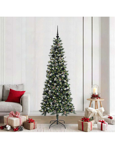 Albero di Natale artificiale con 300 LED Verde 86 x 86 x 210 cm