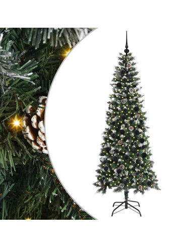 Albero di Natale artificiale con 300 LED Verde 86 x 86 x 210 cm